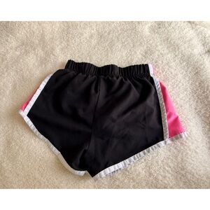 New Balance Girls Black & Pink Athletic Running Shorts Size M (5/6)
